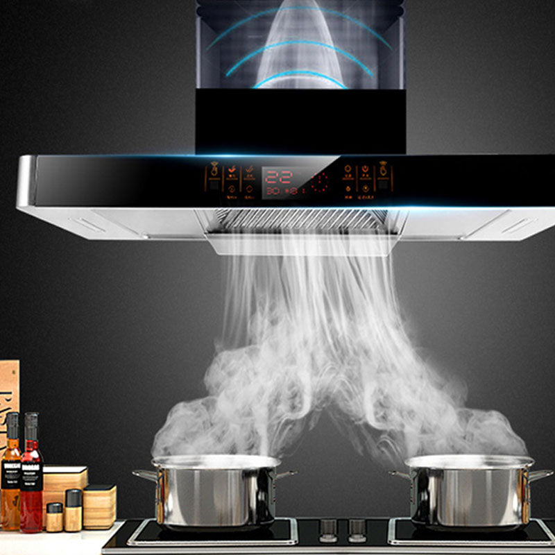 T-type Top Suction Range Hood Automatic Cleaning Range Hood European Touch