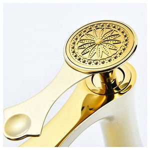 Gold Faucet for Basin Bathroom Accessories