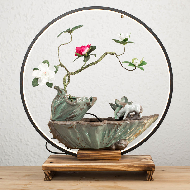 Running water furniture office decoration desktop ornaments green household items