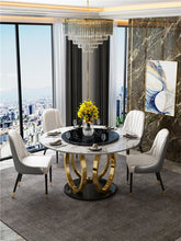 Load image into Gallery viewer, Fashion Luxury Stainless Steel Marble Dining Table
