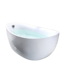 Load image into Gallery viewer, Newest design composite acrylic portable luxury free standing simple bathtub for adults
