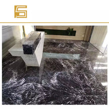 Load image into Gallery viewer, Polished Black marble white veins marble Slabs black marble flooring designs
