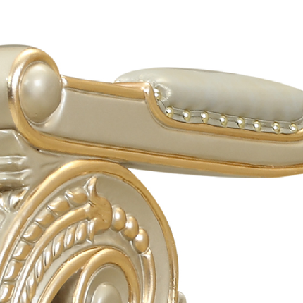 Mobilier de bureau de style américain en bois massif, fauteuil de direction confortable en cuir doré européen