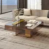 Cargar imagen en el visor de la galería, Mirror and stainless steel coffee table for living room furniture
