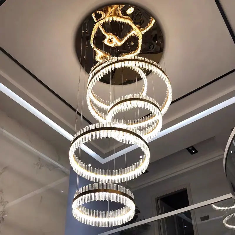 luxury large LED pendant lamp