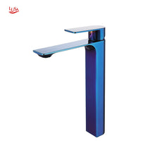 Load image into Gallery viewer, Faucet Tap blue Bathroom Basin Faucet Single Handle Mixer Tap Deck Mounted water faucet

