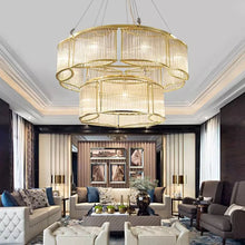 Load image into Gallery viewer, Elegant decorative art dining residential interior led crystal chandelier
