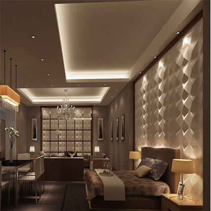 PVC Texture Embossed Decorative Wall Tv Background 3d Wood Wall Panel