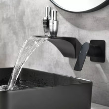 Lade das Bild in den Galerie-Viewer, Waterfall Brass Basin Faucet For Bathroom Wide Faucet Cold And Hot Mixer Taps
