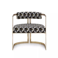 Cargar imagen en el visor de la galería, Luxury Design Restaurant Modern Stainless Steel Chair Accent Velvet Dining Chairs for Home Hotel Dining Room
