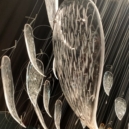 Luxury Stainless steel frame modern led chandelier big crystal hotel lighting