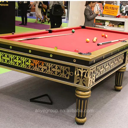 Palace luxury snooker pool table solid wood material American billiard pool table