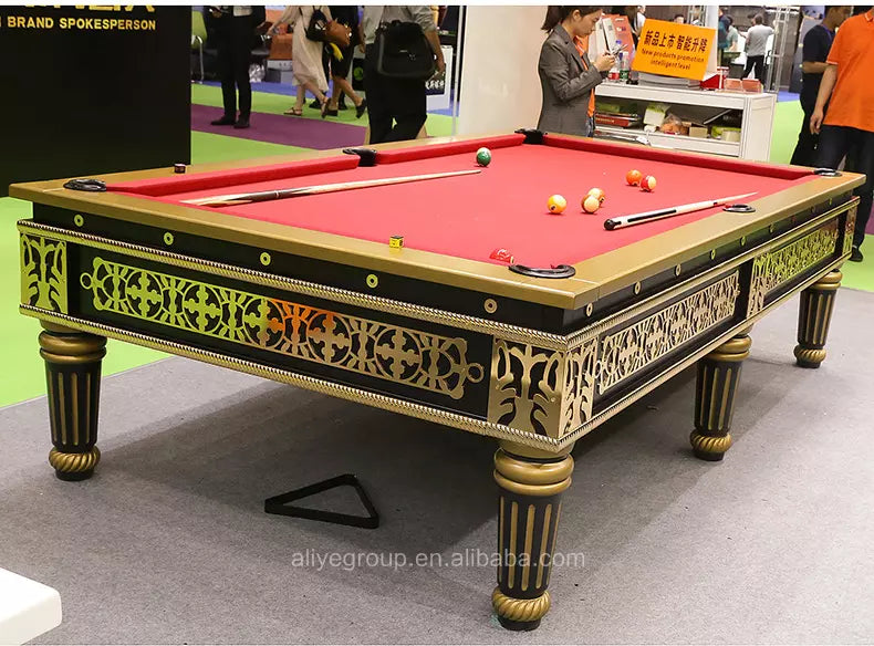 Palace luxury snooker pool table solid wood material American billiard pool table