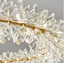 Load image into Gallery viewer, Luxury crystal ring chandelier home lighting décor ceiling lights
