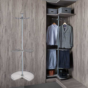 Kitchen Cabinet Accessories Three-layer basket wardrobe accessories 90 degree corner
