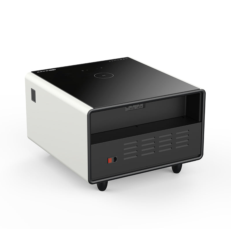 Smart Coffee Table Built in Fridge Smart Coffee Table Screen with Fridge Side Table with Charger and Led