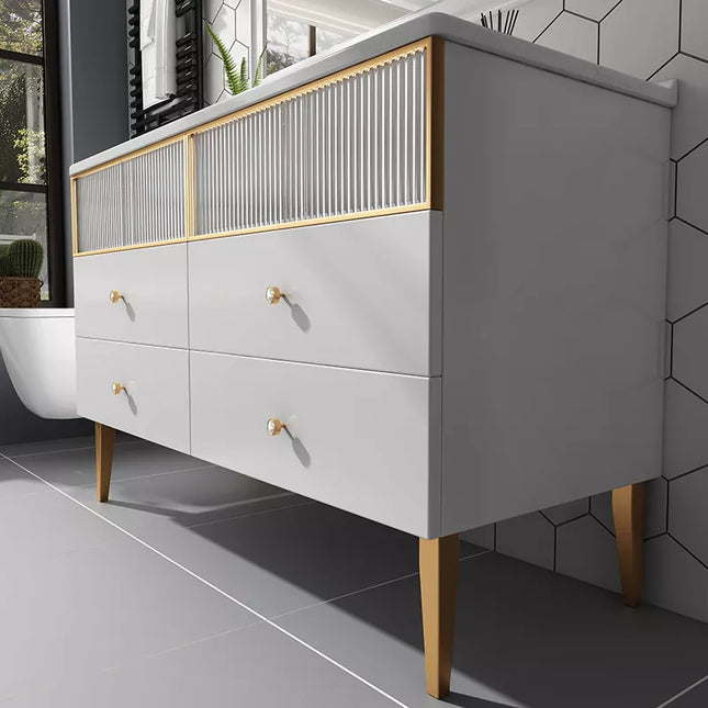 Modern Vessel Sink Vanity Bathroom Cabinet