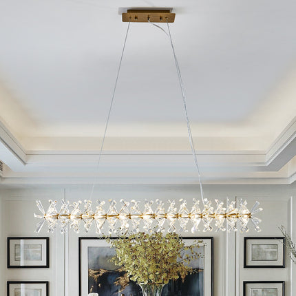 Nordic Modern Indoor Decoration Brass Luxury Crystal Chandelier Pendant Light