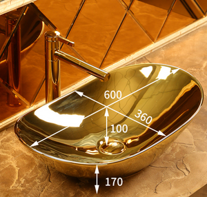 Luxury Wash Golden Basin Sink for Bathroom Dubai Designed