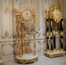 Cargar imagen en el visor de la galería, Luxury Crystal Clock Royal Standing Clock Antique Grandfather Clock
