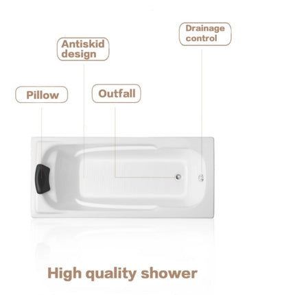 freestanding short 2 sided skirt acrylic common corner simple square shape spa bathtub