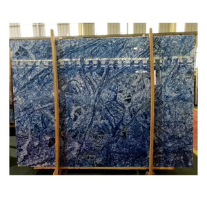 Blue Marble Stone Customized Wall House Surface Technical Hotel Big Slab