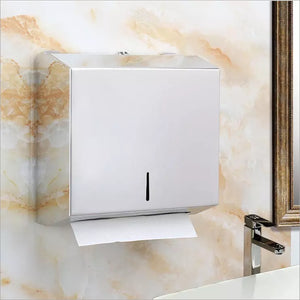 Bathroom Wall Mounted Stainless Steel Hand Toilet Tissue Paper Towel Dispenser Holder