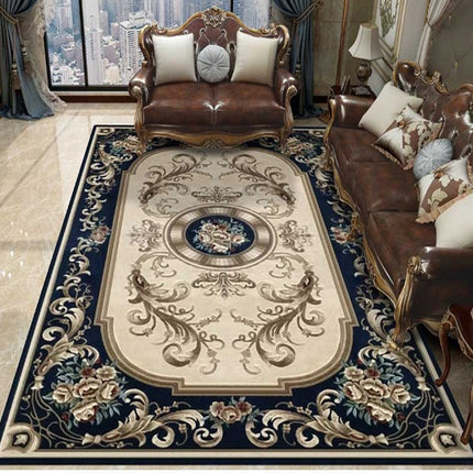 Tapis en laine et soie tufté à la main, décoration intérieure, tapis à poils coupés 