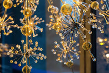 Lade das Bild in den Galerie-Viewer, Modern Glass Bead Ceiling Crystal Chandelier For High Ceiling
