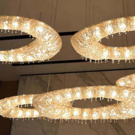 Luxury crystal pendant light modern for living room dinning room home décor