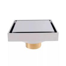 Charger l&#39;image dans la galerie, Metal Brass Stainless Steel Bathroom Conceal Tile Insert 10*10mm Conceal Invisible Floor Drain
