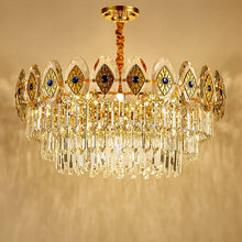 Lade das Bild in den Galerie-Viewer, Light Luxury Chandelier Post-Modern Crystal Lamp Nordic Minimalist Living Room Lamp Dining Room Chandelier Bedroom Lamp
