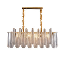 Load image into Gallery viewer, Hanging light gold brass home modern stainless steel luxury crystal chandelier
