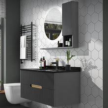 Load image into Gallery viewer, Rock Slab Space Aluminum Bathroom Cabinet Combination Toilet
