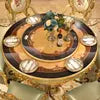 solid oak royal dining table gold, dining room set luxury round italian dining table luxury, marble dining table set 8 seater