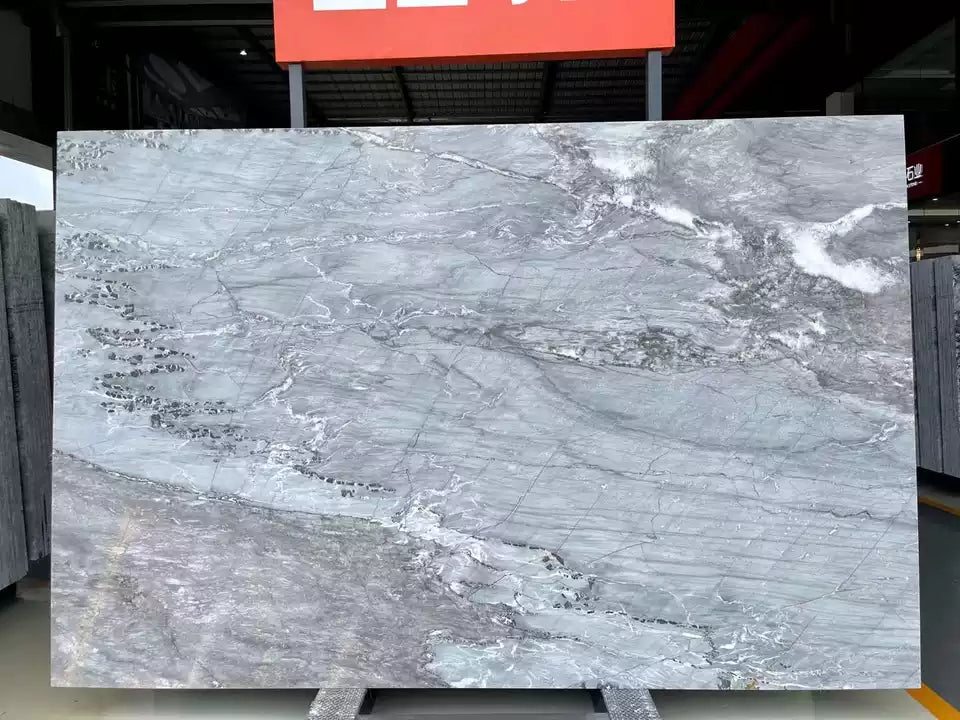 Grey Ice Jade Gray marble lobby decoration slab