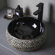 Cargar imagen en el visor de la galería, High Quality Round Ceramic Table Top Basin Bathroom Sink
