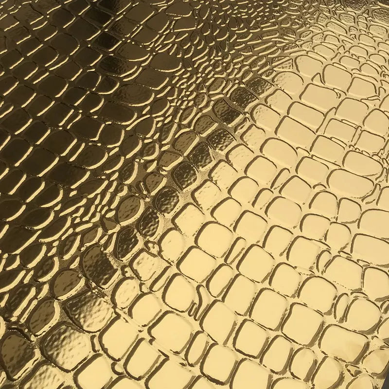 Italian 3d Porcelain Tiles Glazed Metallic Crocodile