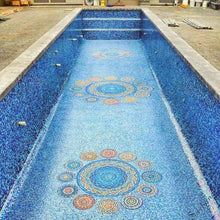 Загрузить изображение в средство просмотра галереи, Mix Color Glass Mosaic Pattern For Swimming Pool Tile
