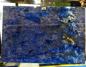 Natural gem stone blue agate slabs