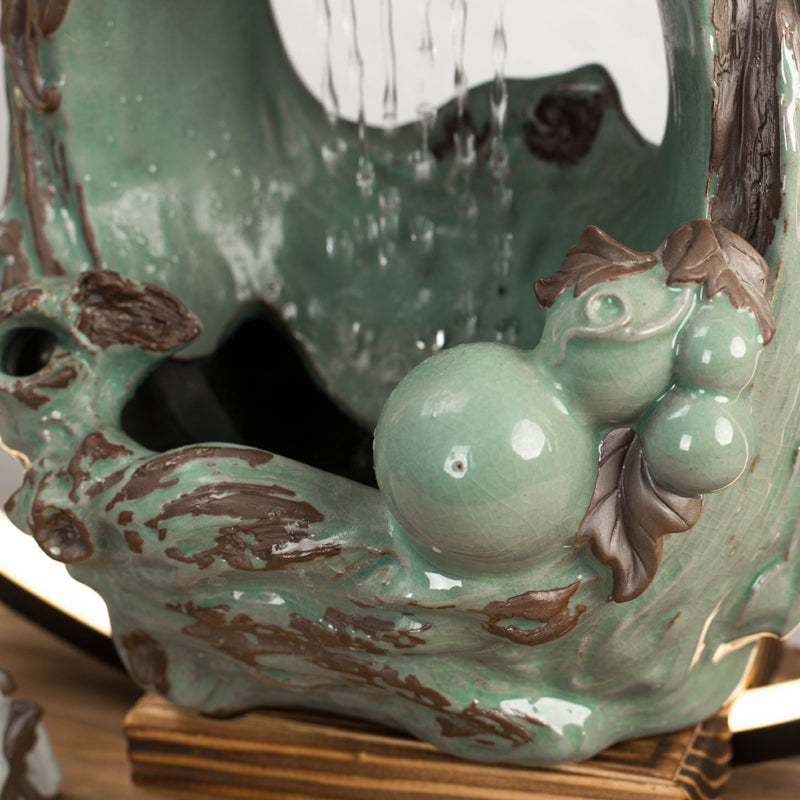 Circle of light Running water furniture office decoration desktop ornaments green household items