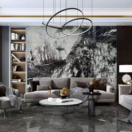 Polished China Munich With White Vein Background Marble For Countertop