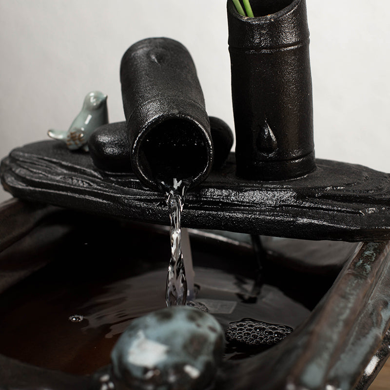 Retro style natural Exquisite Technical Custom Creative gift of flowing water decoration decoration for home office desktop