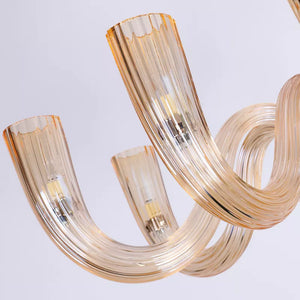 Modern candle glass Chandelier for luxury villa restaurant hotel project Pendant Light