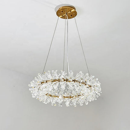 Luxury crystal ring chandelier home lighting décor ceiling lights
