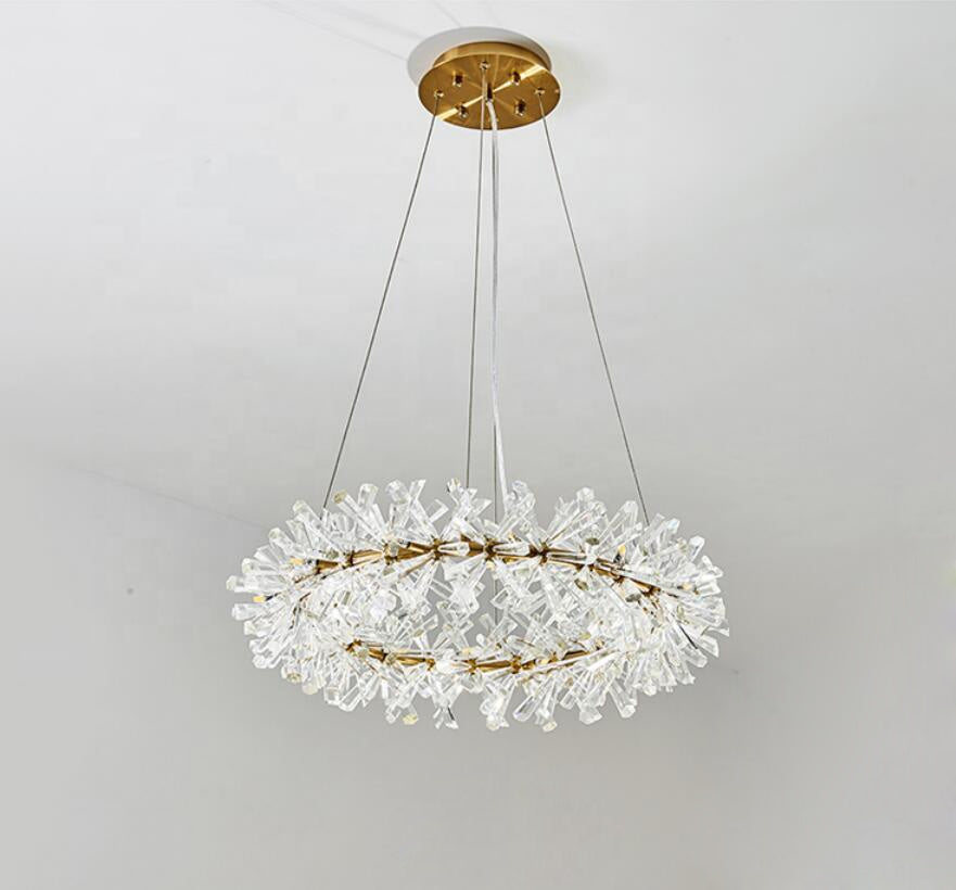 Luxury crystal ring chandelier home lighting décor ceiling lights