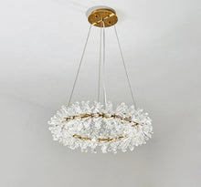 Load image into Gallery viewer, Luxury crystal ring chandelier home lighting décor ceiling lights
