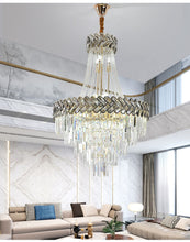 Load image into Gallery viewer, Luxury Crystal chandelier Home hotels living room décor ceiling lights
