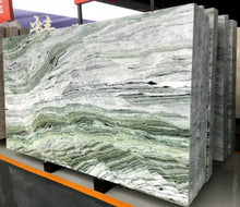 Load image into Gallery viewer, Diagonal Grain Ice Jade Marble Apulo factory Direct Polished Ice Green Marble tiles Ice Emerald Green Marble
