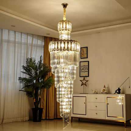 Modern pendant chandelier for stairs

Luxury hanging chandelier light

Statement chandelier for staircase

Grand foyer staircase chandelier

Elegant staircase chandelier